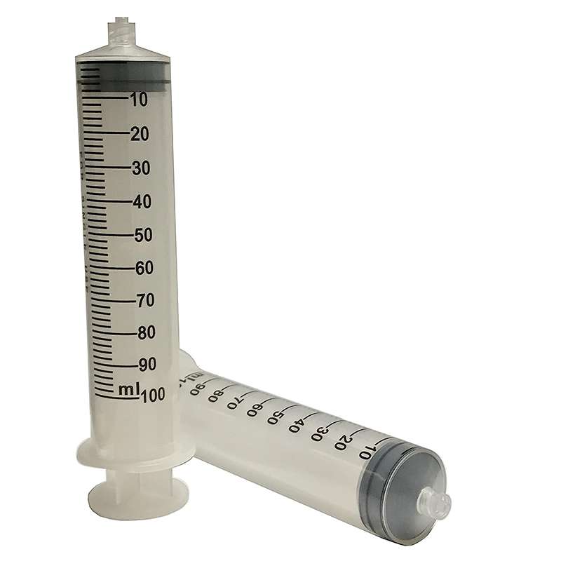 Calibrated Manual Luer Lock Syringe, 100cc, 5 per Bag